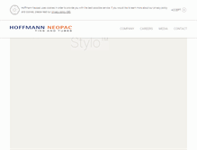 Tablet Screenshot of hoffmann-neopac.com